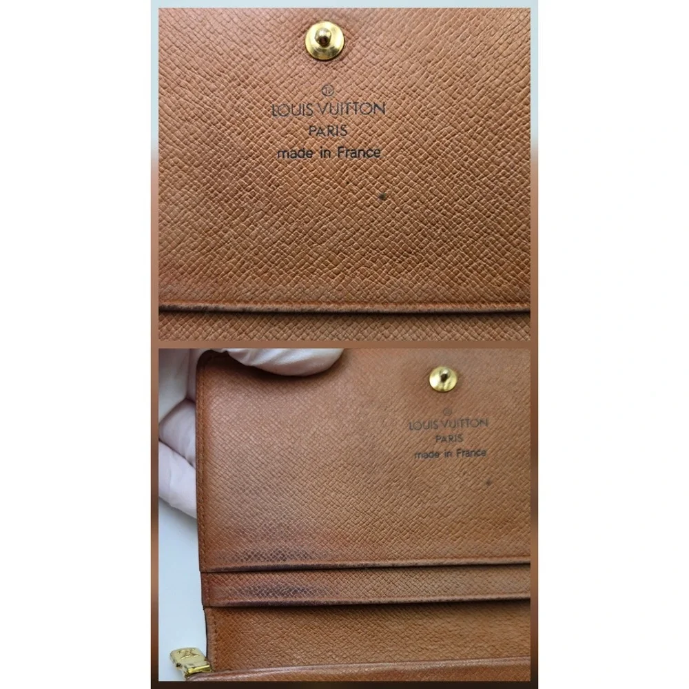 Louis Vuitton Monogram Tresor Wallet Brown Canvas Bifold France